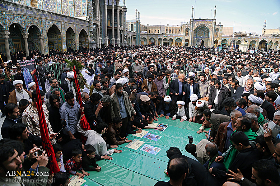 گزارش تصویری/ تشییع هفت شهید مدافع حرم در شهر قم