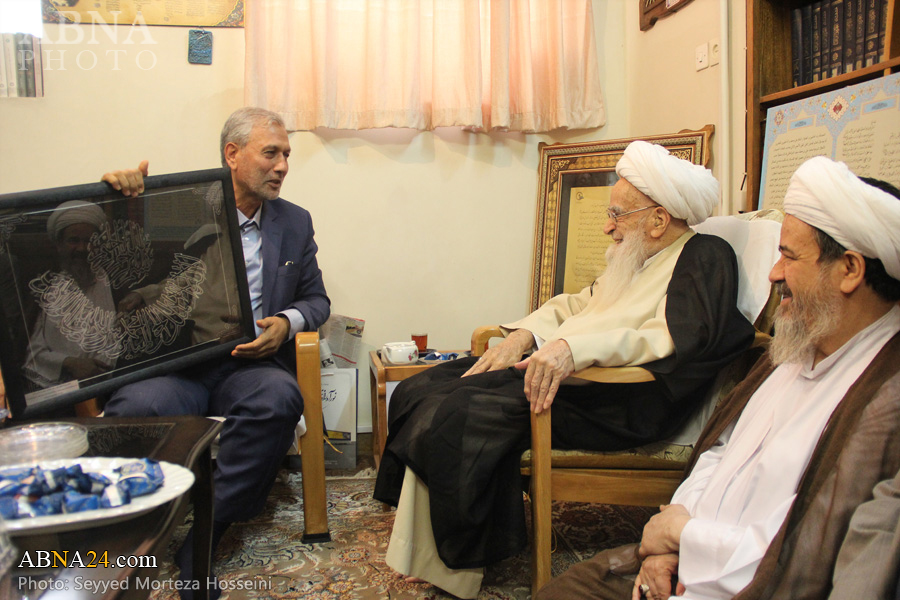 گزارش تصویری/ دیدار وزیر تعاون، کار و رفاه اجتماعی با آیت الله العظمی صافی گلپایگانی