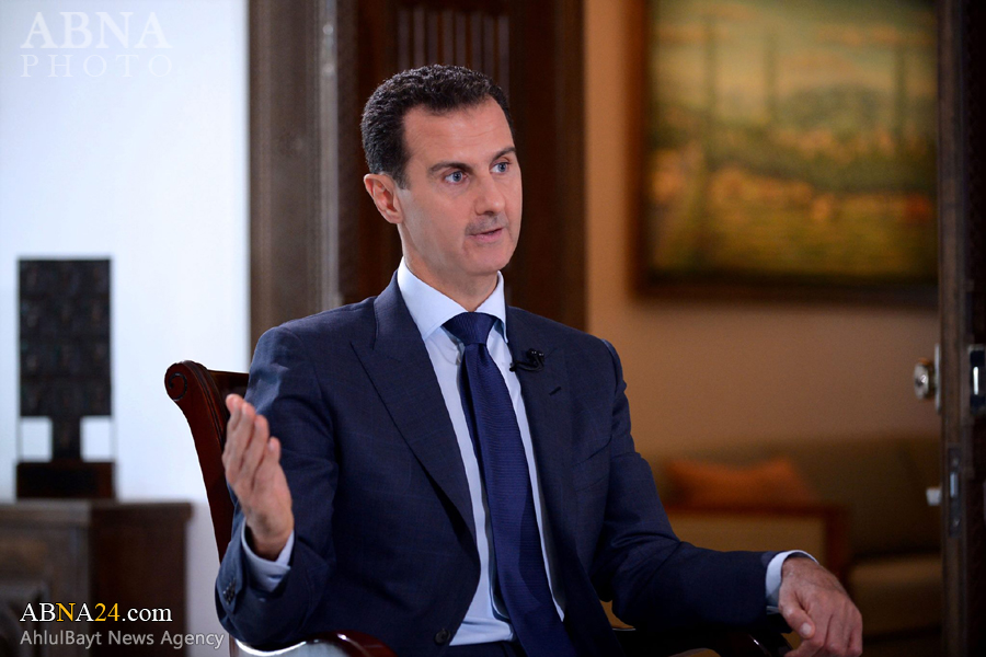 عکس خبری/ مصاحبه بشار اسد با شبکه آمریکایی NBC