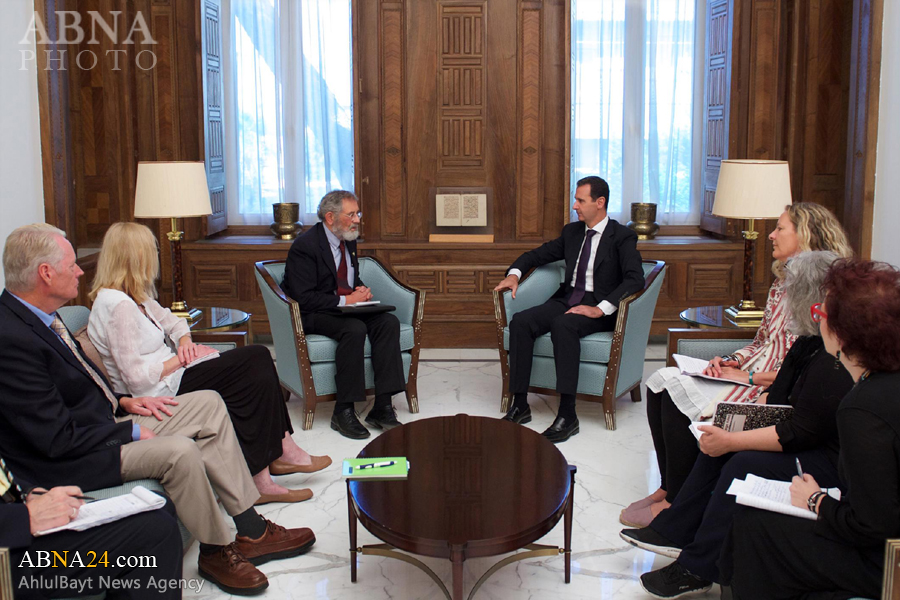 عکس خبری/ دیدار یک هیئت آمریکایی با بشار اسد