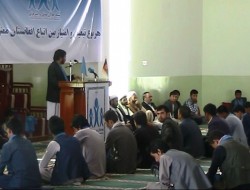 مراسم چهلم شهدای دهمزنگ در غزنی برگزار شد