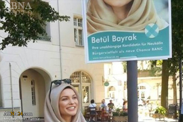 یک دختر مسلمان نامزد انتخابات محلی برلین شد + عکس