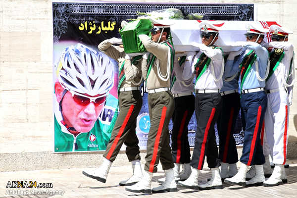 پیکر جانباز ورزشکار "بهمن گلبارنژاد" تشییع شد