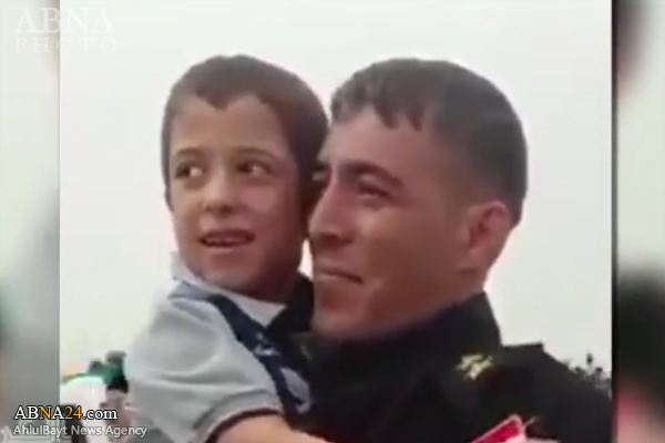   سرباز عراقی خانواده‌اش را پس از ۲ سال جدایی پیدا کرد + فیلم