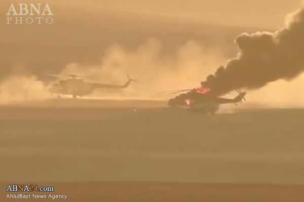 داعش یک بالگرد روسیه را در سوریه هدف قرار داد + فیلم