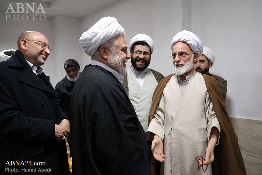 گزارش تصویری/ دیدار شرکت کنندگان خارجی کنفرانس تقریب با آیت الله دری نجف آبادی