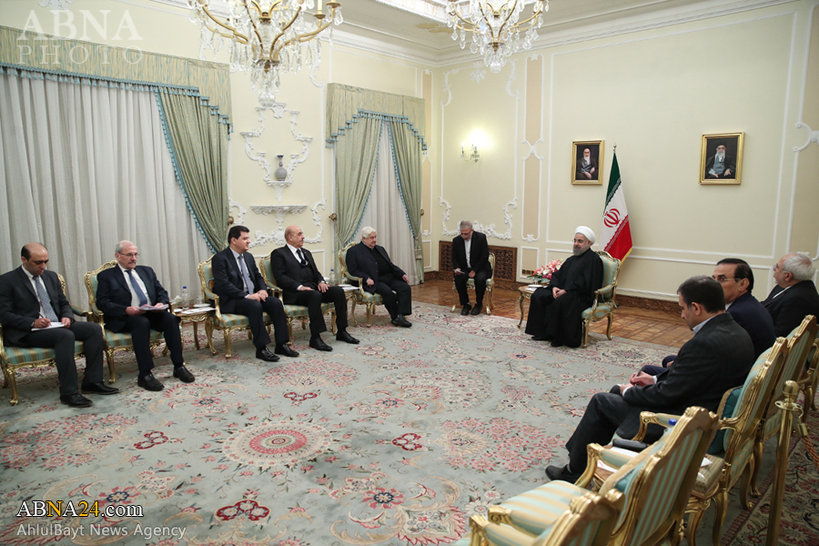 دکتر روحانی: ایران به حمایت خود از سوریه ادامه می دهد 