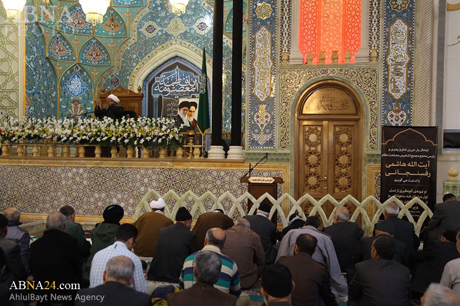 مجلس بزرگداشت آیت الله هاشمی رفسنجانی در حرم حضرت معصومه(س) + تصاویر