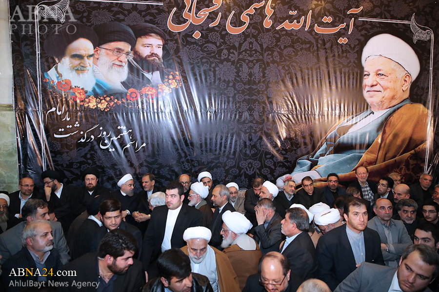 مراسم هفتمین روز ارتحال آیت الله هاشمی رفسنجانی در مرقد امام برگزار شد
