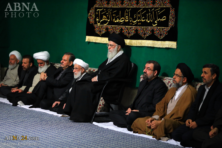 مراسم عزاداری شب شهادت حضرت زهرا(س) با حضور رهبر انقلاب برگزار شد