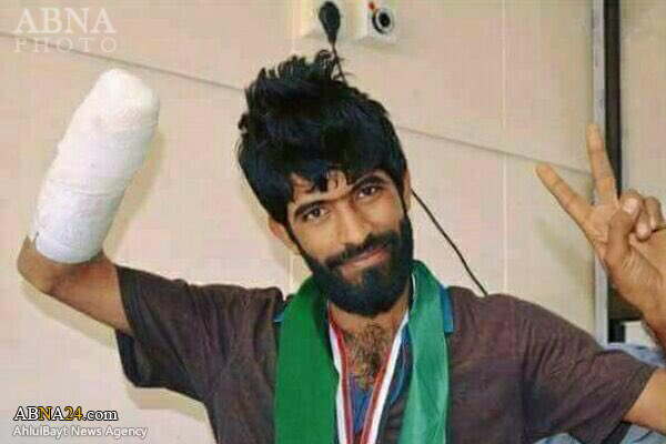 دیداری هیأتی از سوی آیت‌الله ناصری با رزمنده جانباز الحشد الشعبی + عکس