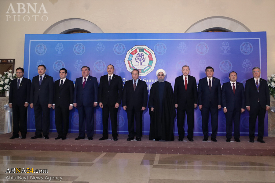 آغاز به کار اجلاس سران کشورهای عضو اکو با حضور دکتر روحانی در اسلام آباد + تصاویر