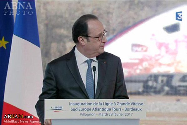 تیراندازی حین سخنرانی رئیس‌ جمهور فرانسه دو زخمی بر جای گذاشت + فیلم