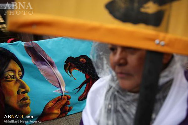 تجمع بومیان آمریکا در مقابل کاخ سفید + تصاویر