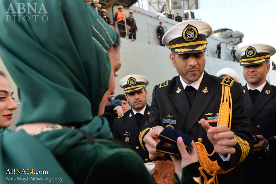 ورود ناو گروه صلح و دوستی ایران به بندر ماخاچ قلعه روسیه + تصاویر