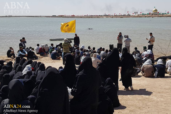 حضور همسران شهدای حزب‌الله لبنان در جمع زائران راهیان نور