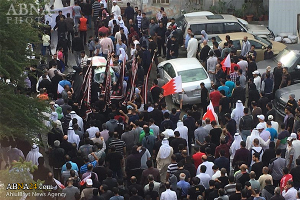 تشییع باشکوه مبارز شهید بحرینی + تصاویر