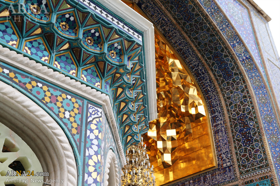 آیین رونمایی از گوشواره‌های ایوان طلا در حرم حضرت معصومه(س) برگزار شد