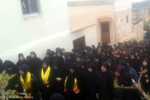 تشییع باشکوه حسام حزب الله در جنوب لبنان + تصاویر