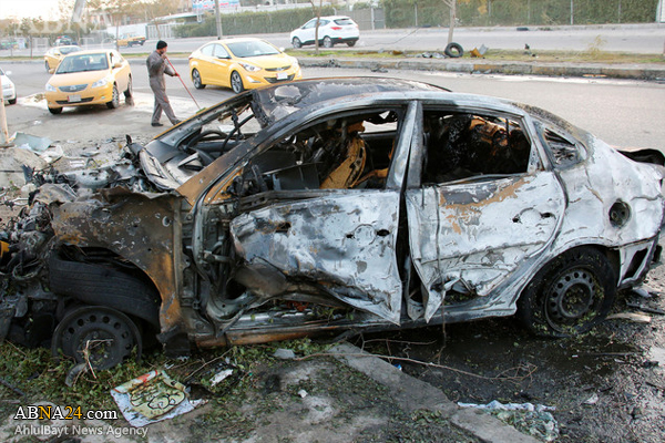 شهادت پنج عراقی در انفجار خودروی بمب گذاری شده در بغداد 