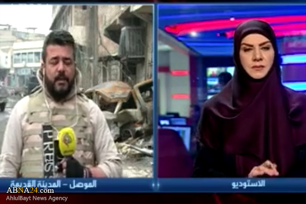 لحظه زخمی شدن خبرنگار العالم هنگام ارائه گزارش زنده + فیلم