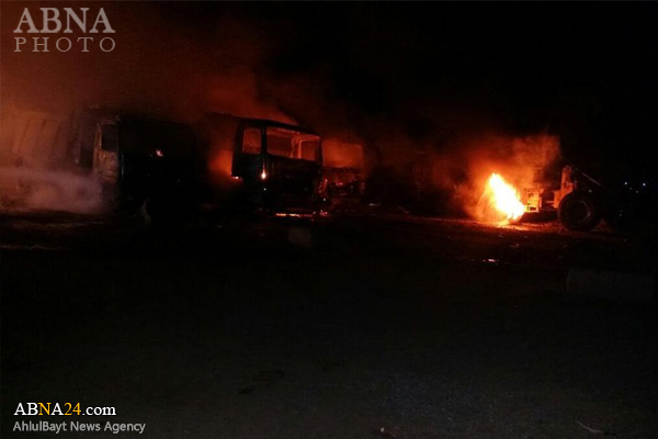 داعش ۱۲ خانه را در یکی از روستاهای موصل به آتش کشید