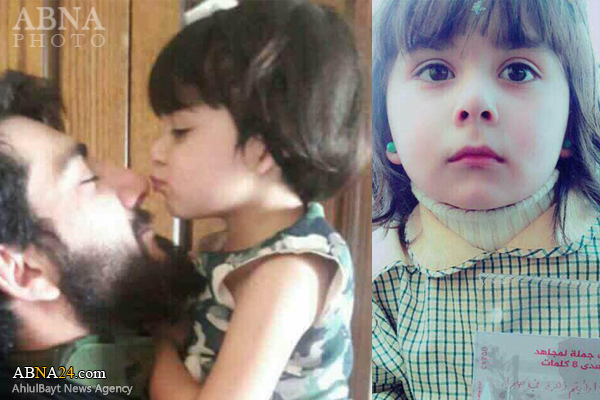 جمله تأثیرگذار دختر خردسال شهید مدافع حرم جاویدالاثر + عکس