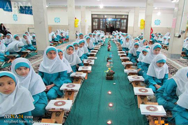 جشن شکرگزاری فراگیری قرآن ۴۴۴ دانش‌آموز دختر در مشهد برگزار شد