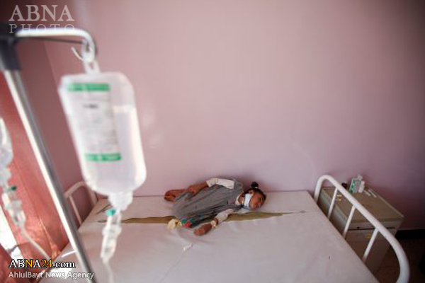 شیوع وبا در یمن در نتیجه محاصره و تحریم ظالمانه عربستان + عکس