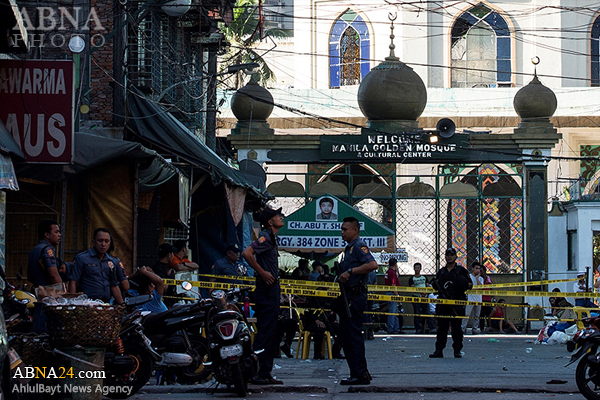 وقوع انفجار نزدیک مسجدی در پایتخت فیلیپین/ داعش: ۱۱ شیعه کشته و زخمی شدند + تصاویر