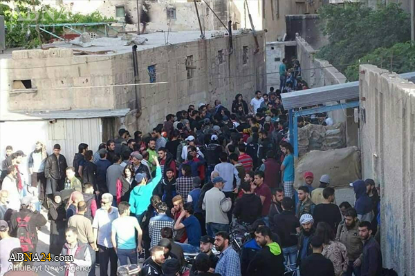 آغاز اجرای طرح آشتی در شهرک بزره در ریف دمشق + عکس