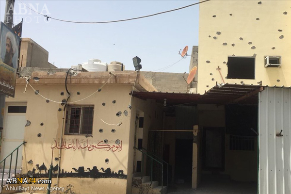 رژیم سعودی یک مسجد شیعیان را با خمپاره منهدم کردند + فیلم و عکس