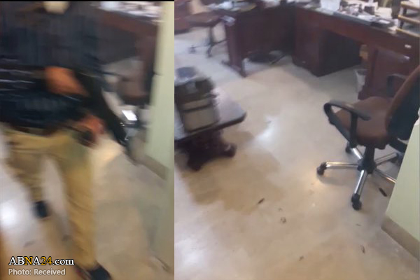  ترجمه کلمات تروریست‌ها در فیلم منتشر شده از ساختمان مجلس/ کلمات مهاجمان در فيلم جملات سخنگوی‌ داعش است