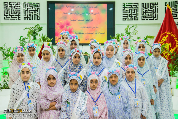 تشرف گروهی از ایتام دیالی عراق به حرم امام حسین (ع)