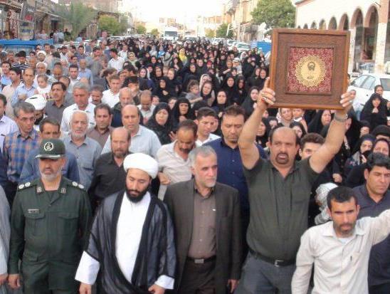 کاروان خدام حرم رضوی (ع) در سفر معنوی خود به استان کرمانشاه رسیدند