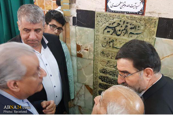  حضور رئیس مجلس سنای پاکستان در حرم حضرت معصومه(س) و مسجد جمکران + عکس