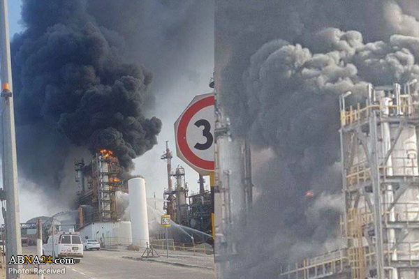 آتش سوزی در پالایشگاه نفت اسدود رژیم صهیونیستی + فیلم و عکس