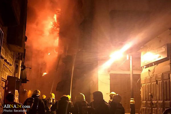 آتش سوزی در منطقه تاریخی جده عربستان + فیلم و عکس