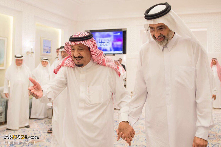 دیدار شاهزاده قطری با پادشاه عربستان در مراکش + فیلم و عکس