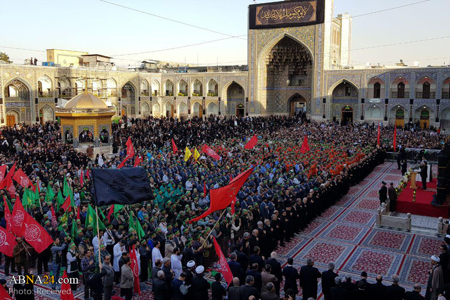 آیین بدرقه خدام اربعین حسینی در حرم مطهر رضوی برگزار شد