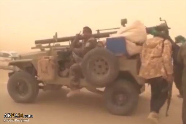 طوفان شن هم جلودار پیشروی نیروهای الحشد الشعبی به سمت القائم نشد + فیلم