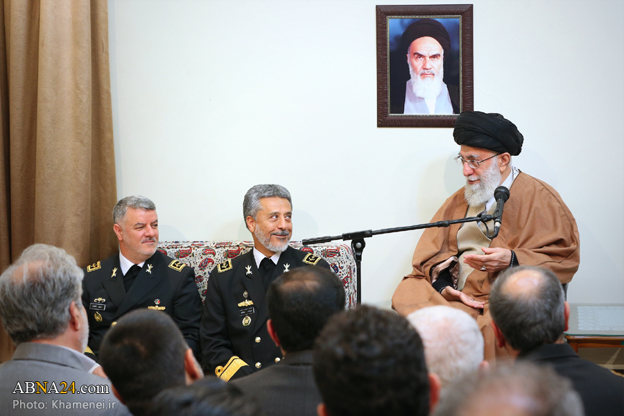 دیدار فرماندهان نیروی دریایی ارتش جمهوری اسلامی با رهبر معظم انقلاب