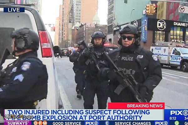 انفجار در ایستگاه اتوبوسی در نیویورک + فیلم لحظه انفجار