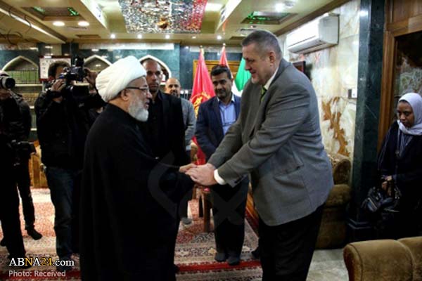 نماینده دبیرکل سازمان ملل با نماینده آیت‌الله سیستانی دیدار کرد