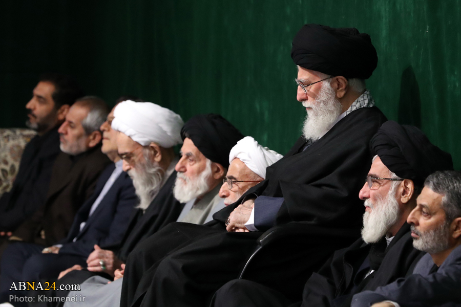آخرین شب مراسم عزاداری حضرت زهرا(س) با حضور رهبر معظم انقلاب برگزار شد