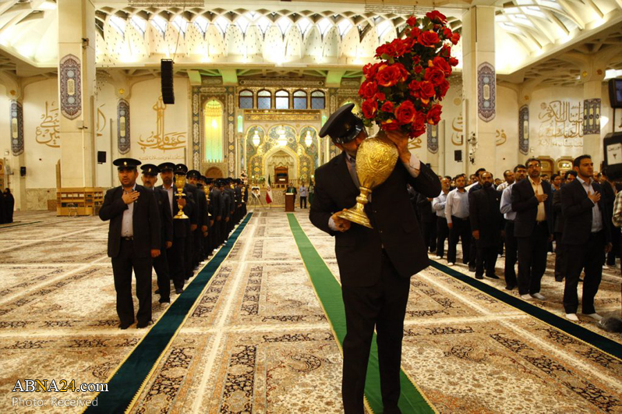 آیین خطبه‌خوانی خادمان حرم حضرت معصومه(س) برگزار شد