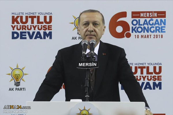 اردوغان: ۳۲۱۳ تروریست در جریان عملیات شاخه زیتون از پای درآمدند
