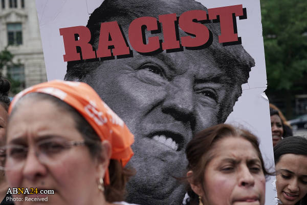 تجمع آمریکایی‌ها در اعتراض به سیاست جدید مهاجرتی ترامپ + تصاویر