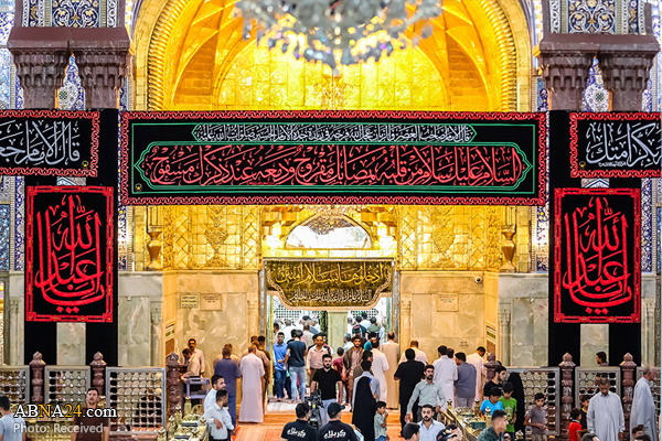 حرم مطهر امام حسین‌(ع) سیاه‌پوش شد +عکس