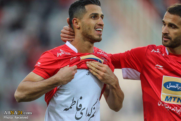 شعار فاطمی روی پیراهن آقای گل + عکس